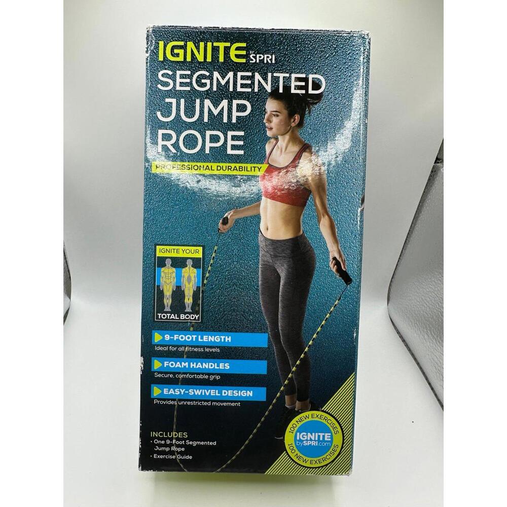 Ignite Brand Segmented Jump Rope With Foam Handles New In Box